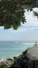 Coastal scenery documented in Kuta Selatan, Indonesia