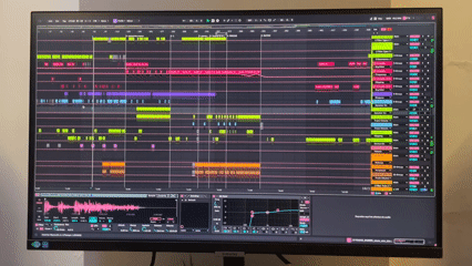 Electronic music production session captured in La Lucila, Argentina