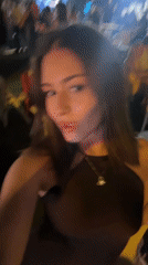 Woman films herself at late-night outdoor party in Miami Beach