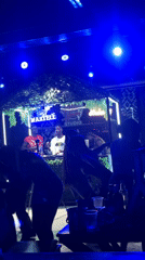 Late-night party at Martell Studios, Howayi, Nigeria