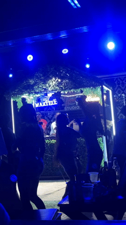 Late-night party at Martell Studios, Howayi, Nigeria