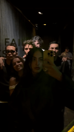 Late night group gathering moves through Mexico City venues