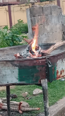 Evening leisure activities captured in Maiburiji, Nigeria
