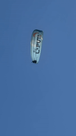 Parasailing and sailing activities observed in Fethiye, Turkey
