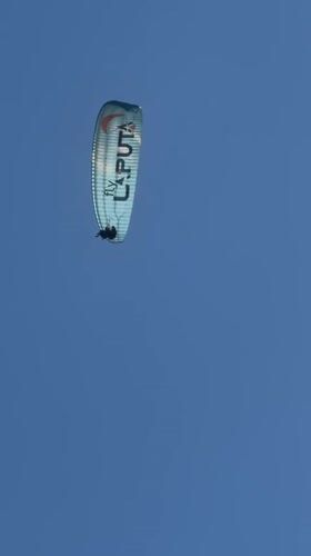 Parasailing and sailing activities observed in Fethiye, Turkey