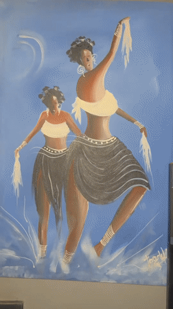 Nigerian resident documents daily life through paintings and objects