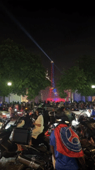 Evening celebrations with fireworks light up Paris streets