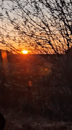 Sunset observed over vast landscape in Chuma, Russia