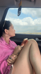 In-car moments cruising through Lower Galilee's arid landscape
