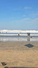 Ordinary beach day scenes documented across Kuta, Indonesia