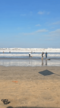 Ordinary beach day scenes documented across Kuta, Indonesia