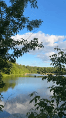 Recreational boating observed on lake near Klin, Russia
