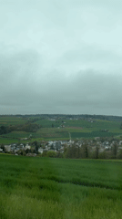 Overcast day captured over Swiss valley town from Friedlisberg