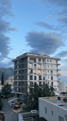 Multi-story buildings filmed in Boreti Montenegro residential area