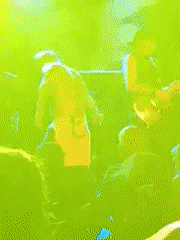 Punk rock band Discharge performs at Sofia underground club