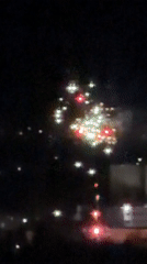 Fireworks display lights up night sky in Varna, Bulgaria