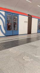 Moscow commuter documents ordinary metro journey and errands