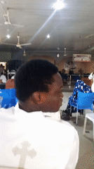 Religious service held in Zango-ndaji church hall