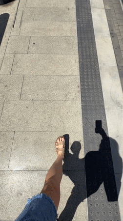 Tram platform documentation captured in Bat Yam, Israel