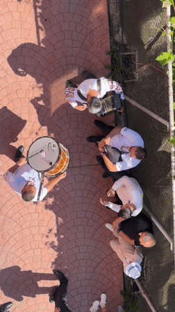 Traditional Bulgarian folk music performance draws crowd in Burgas