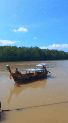 Tourist activity recorded at Ao Phang-Nga National Park Thailand