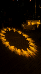 Evening dining and nightlife scenes documented in North Kuta