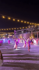 Feathered costume parade lights up a Sharm El Sheikh night