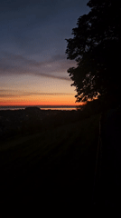 Dawn landscape captured in St. Gallen, Switzerland