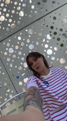 Woman photographed on metal furniture in Saratov morning session