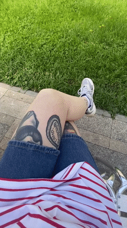 Woman photographed on metal furniture in Saratov morning session