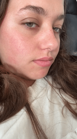 Woman poses for close-up photo in Milan