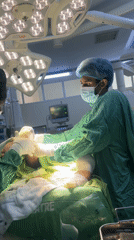 Surgery preparation underway at Nairobi hospital operating room