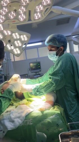 Surgery preparation underway at Nairobi hospital operating room