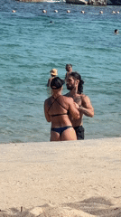 Tourists enjoy beach morning at Nha Trang, Vietnam