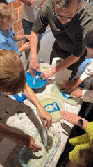 Art workshop teaches cyanotype printing techniques in Budva studio