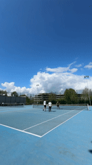 Outdoor padel court activity observed in Blagoevgrad, Bulgaria