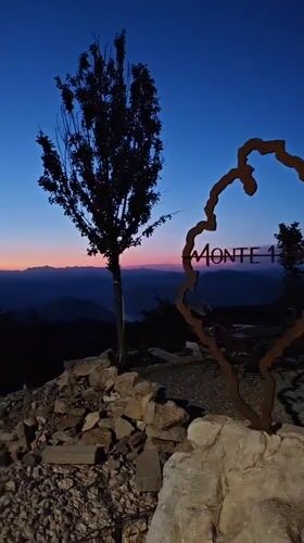 Twilight over Kuk's mountains and coastline, Montenegro