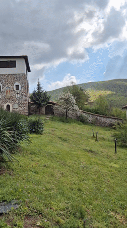 Morning visit recorded at Bulgarian monastery in Belimel