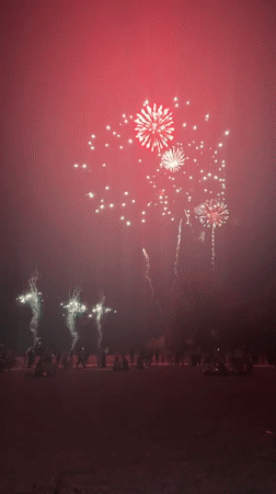 Bastille Day fireworks over Lille draw crowds to an open field