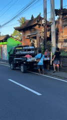 Evening scenes documented across rural Bali locations