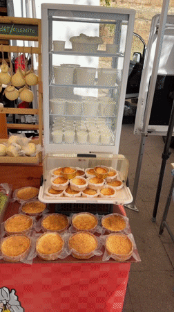 Tourist documents morning scenes at Montserrat Monastery market