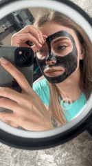 Women apply facial masks during morning routine in Фоки
