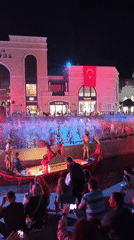 Night spectacle draws crowds to Turkey resort complex