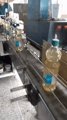 Cooking oil bottling operation observed at Venezuela processing facility