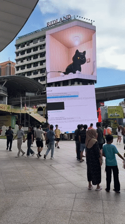 Morning pedestrian activity recorded in Kuala Lumpur shopping district