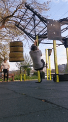 Evening workout session documented at Burgas calisthenics park
