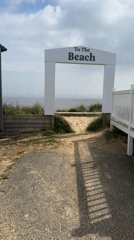 Beach access path documented in Great Yarmouth