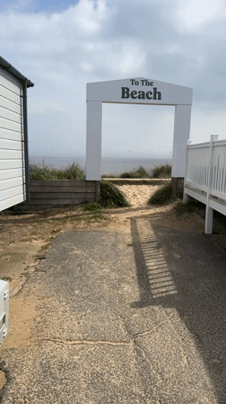 Beach access path documented in Great Yarmouth