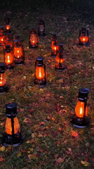 Lanterns, flowers, and waffles at a Tallinn evening event