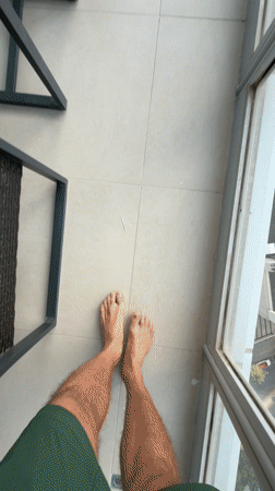 Pre-dawn balcony view of Dubai skyline captured on video